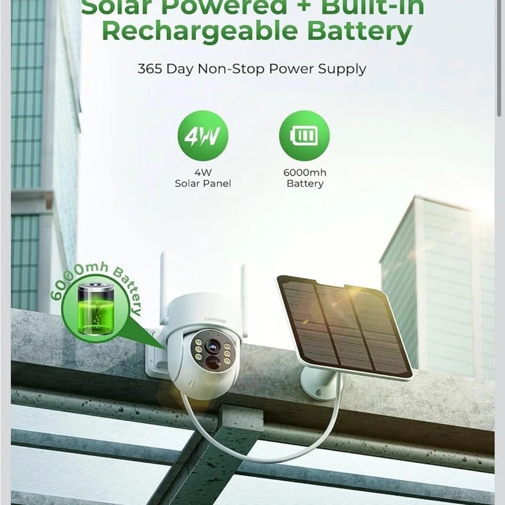 Solar Security Cameras Wireless Outdoor with 10